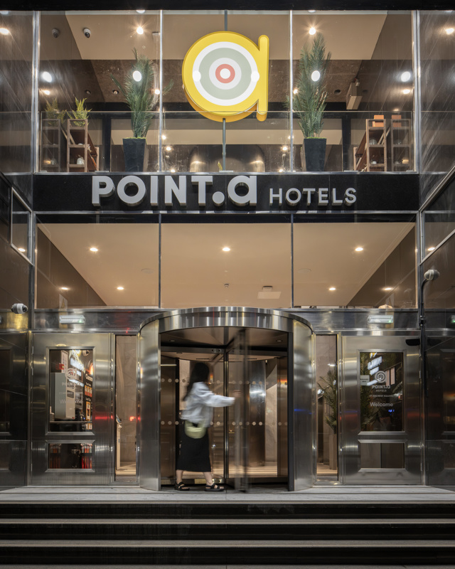 Hotel entrance area with seating and open layout at Point A St Andrews Square, Edinburgh